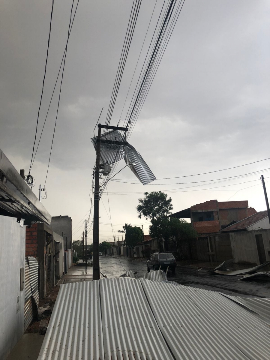 Temporal em Catanduva SP derruba árvores e deixa moradores sem energia